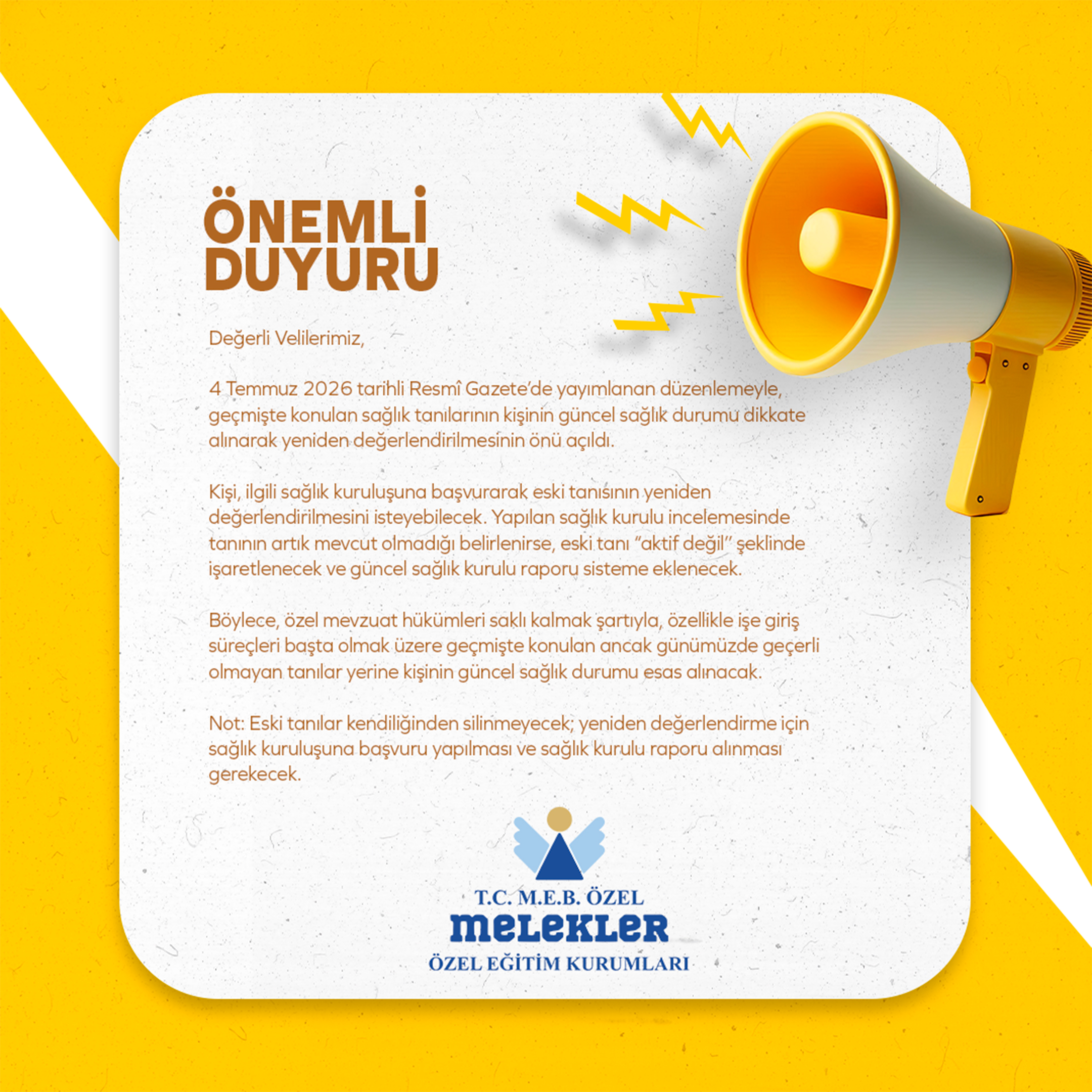 Geçmiş Sağlık Tanıları Yeniden Değerlendirilebilecek: Yeni Yönetmelik Yayımlandı